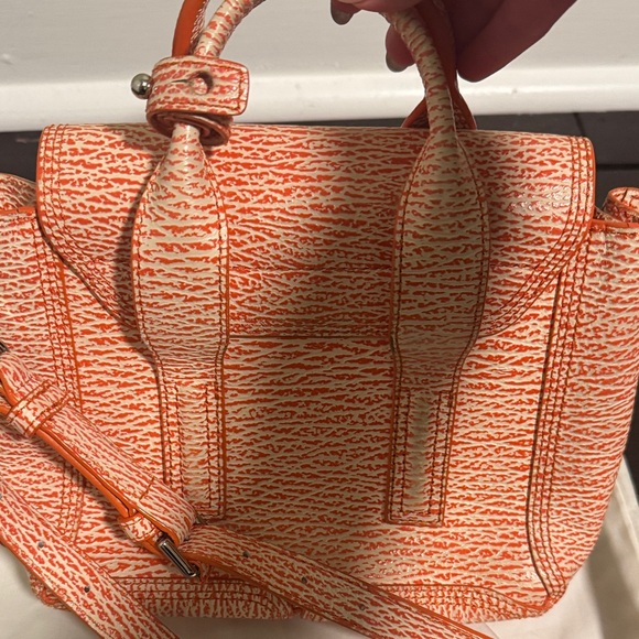 3.1 Phillip Lim Textured Orange Mini Bag - Picture 3 of 3